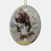 Deutsche Kurzzeiger Keramik Ornament (Rechts)