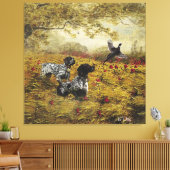 Deutsche Kurzzeiger Leinwanddruck (Insitu (Wohnzimmer))