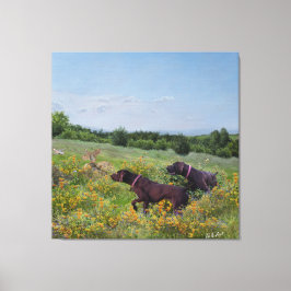 Deutsche Kurzzeiger Leinwanddruck