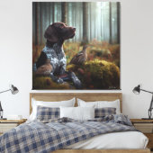 Deutsche Kurzzeiger Leinwanddruck (Insitu (Schlafzimmer))