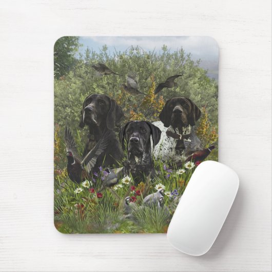 Deutsche Kurzzeiger Mousepad (Mit Mouse)
