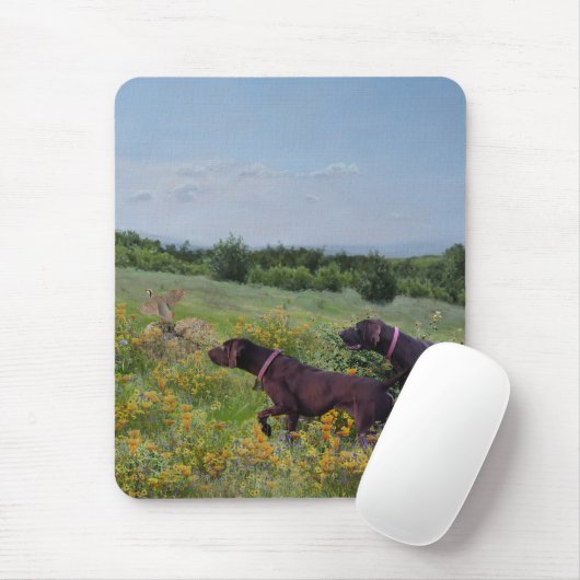 Deutsche Kurzzeiger Mousepad (Mit Mouse)