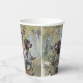 Deutsche Kurzzeiger Pappbecher (Rechts)