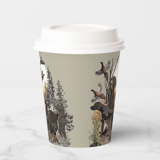 Deutsche Kurzzeiger Pappbecher (Links)