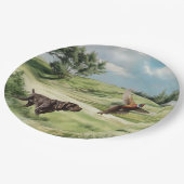 Deutsche Kurzzeiger Pappteller (Schrägansicht)