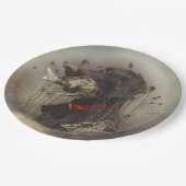 Deutsche Kurzzeiger Pappteller (Schrägansicht)