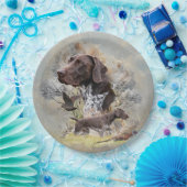 Deutsche Kurzzeiger Pappteller (Party)