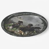 Deutsche Kurzzeiger Pappteller (Schrägansicht)