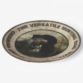 Deutsche Kurzzeiger Pappteller (Schrägansicht)