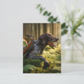 Deutsche Kurzzeiger Postkarte (Stehend Vorderseite)