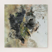 Deutsche Kurzzeiger Puzzle (Horizontal)