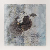 Deutsche Kurzzeiger Puzzle (Horizontal)