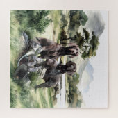 Deutsche Kurzzeiger Puzzle (Horizontal)