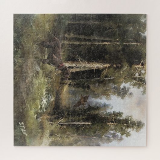 Deutsche Kurzzeiger Puzzle (Horizontal)