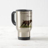 Deutsche Kurzzeiger Reisebecher (Vorderseite Links)