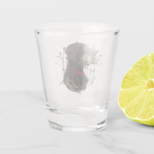 Deutsche Kurzzeiger Schnapsglas (Rückseite)