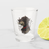 Deutsche Kurzzeiger Schnapsglas (Vorderseite)