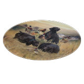 Deutsche Kurzzeiger Schneidebrett (Ecke)