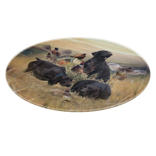 Deutsche Kurzzeiger Schneidebrett (Ecke)