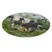 Deutsche Kurzzeiger Schneidebrett (Ecke)