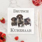 Deutsche Kurzzeiger Serviette (Beispiel)