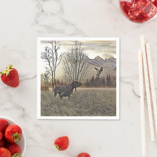 Deutsche Kurzzeiger Serviette (Beispiel)