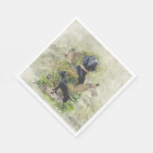 Deutsche Kurzzeiger Serviette (Ecke)