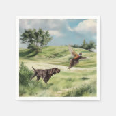 Deutsche Kurzzeiger Serviette (Vorderseite)