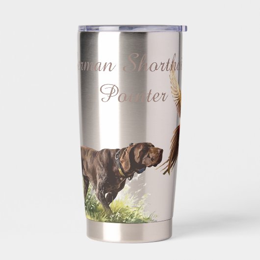 Deutsche Kurzzeiger Thermobecher (Links)