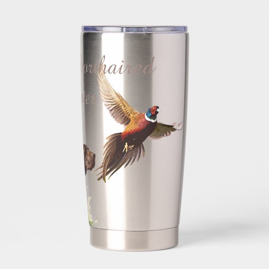 Deutsche Kurzzeiger Thermobecher (Rückseite)