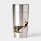 Deutsche Kurzzeiger Thermobecher (Vorderseite)