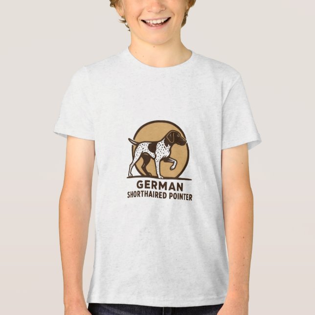 Deutsche Kurzzeiger Tri-Blend Shirt (Vorderseite)