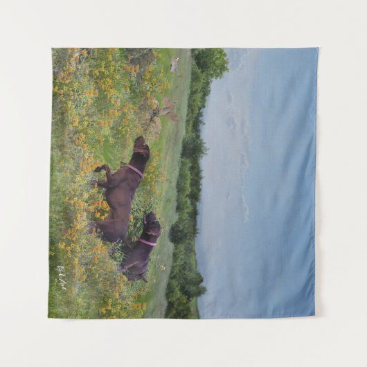 Deutsche Kurzzeiger Wandteppich (Vorderseite (Horizontal))