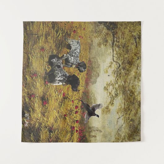 Deutsche Kurzzeiger Wandteppich (Vorderseite (Horizontal))