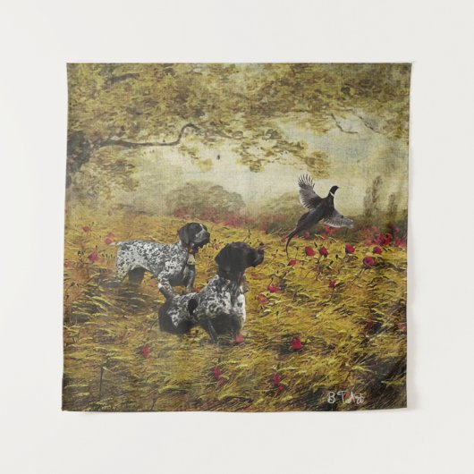 Deutsche Kurzzeiger Wandteppich (Vorderseite)