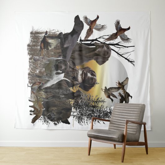 Deutsche Kurzzeiger Wandteppich (Beispiel (Horizontal))