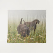 Deutsche Kurzzeiger Wandteppich (Vorderseite (Horizontal))