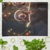 Deutsche Kurzzeiger Weihnachtsfeiern Geschirrtuch (Gefaltet)