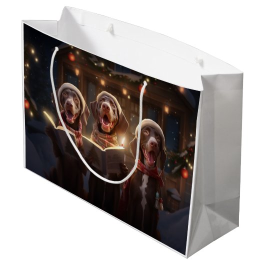 Deutsche Kurzzeiger Weihnachtsfeiern Große Geschenktüte (Rückseite Schrägansicht)