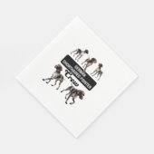 Deutsche Kurzzeigerin-Crew Serviette (Ecke)