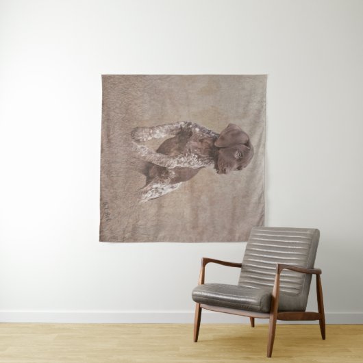 Deutsche Kurzzeigerpuppe Wandteppich (Beispiel (Horizontal))