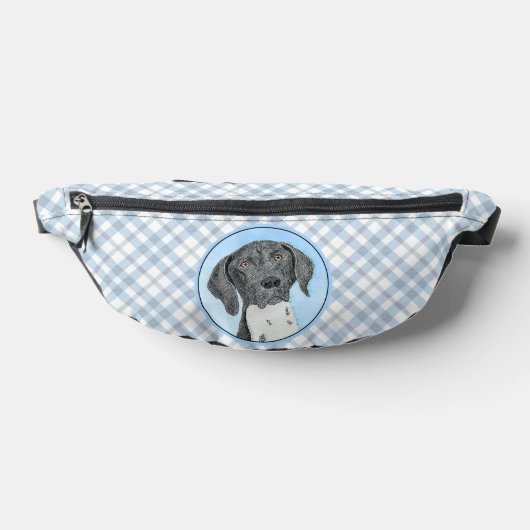 Deutsche Kurzzeitermalerei Original Art Bauchtasche (Ablage )