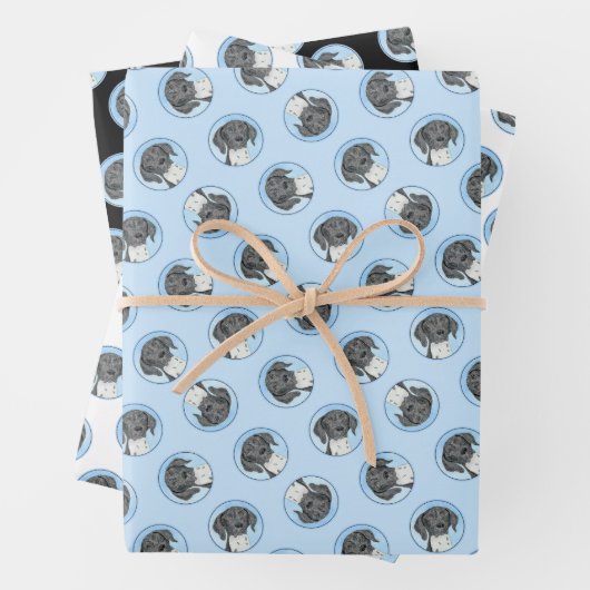 Deutsche Kurzzeitermalerei Original Art Geschenkpapier Set (Beispiel)