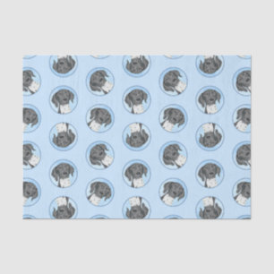 Deutsche Kurzzeitermalerei Original Art Seidenpapier