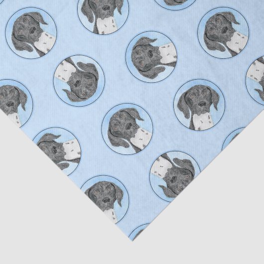 Deutsche Kurzzeitermalerei Original Art Seidenpapier (Ausschnitt)