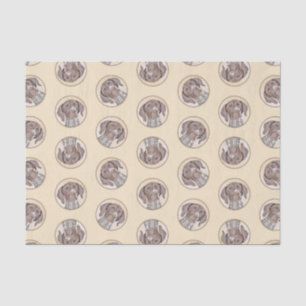 Deutsche Kurzzeitermalerei Original Art Seidenpapier