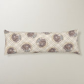 Deutsche Kurzzeitermalerei Original Art Seitenschläferkissen (Rückseite)