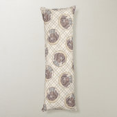 Deutsche Kurzzeitermalerei Original Art Seitenschläferkissen (Rückseite (Vertikal))