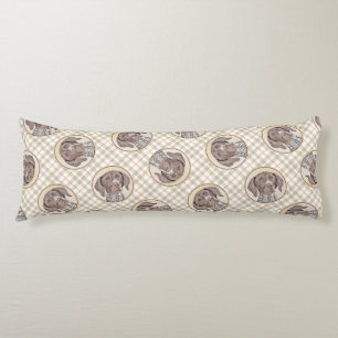 Deutsche Kurzzeitermalerei Original Art Seitenschläferkissen