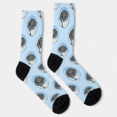 Deutsche Kurzzeitermalerei Original Art Socken (Rechts)